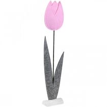 Article Feutrine fleur feutre déco fleur tulipe rose décoration de table H68cm