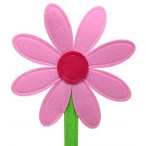Fleur en feutrine rose 87 cm