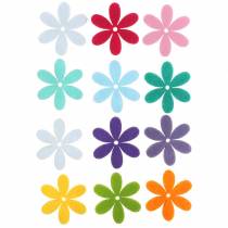 Article Fleurs en feutre 4,5 cm 36 pièces couleurs différentes Fleurs en feutre à saupoudrer &amp; coller