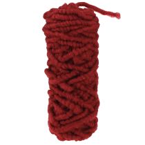 Article Cordon en feutre moelleux Mirabell 25 m rouge foncé
