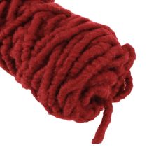 Article Cordon en feutre moelleux Mirabell 25 m rouge foncé