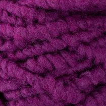 Article Cordon en laine duveteuse Mirabell violet 25 m, ruban décoratif pour l'art floral et les loisirs créatifs.