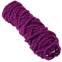 Article Cordon en laine duveteuse Mirabell violet 25 m, ruban décoratif pour l'art floral et les loisirs créatifs.