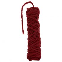 Article Cordon en feutre moelleux Mirabell 25 m rouge foncé
