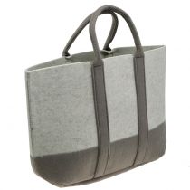 Article Sac en feutre gris / marron 54cm x 34cm x 15cm