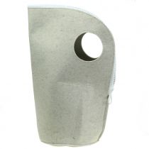 Pochette en feutrine grise H. 58 cm