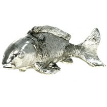 Article Déco poisson argent antique 14cm