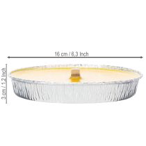 Article Bougie parfumée à la citronnelle contre les insectes, bol à flamme idéal pour les balcons, terrasses et pique-niques, 16 cm