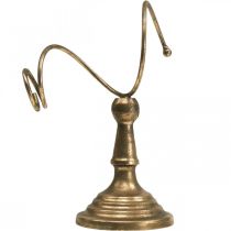 Article Porte-bouteille Métal Aspect antique Couleur or H24cm