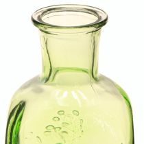 Article Vase bouteille en verre avec motif bouteille en verre vert H19cm 2pcs