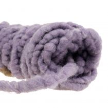 Article Cordon feutre polaire Mirabell violet 25m