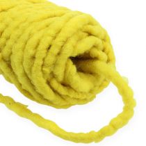 Article Cordon feutre polaire Mirabell 25m jaune