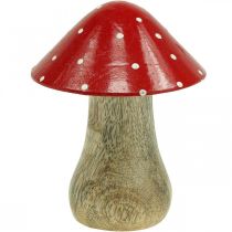 Amanite tue-mouche déco bois champignon automne décoration bois 10×8cm