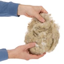Article Laine de mouton naturelle beige en vrac 250g pour loisirs créatifs et décoration