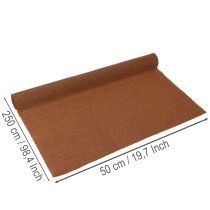 Article Rouleau de papier crépon marron pour fleuristes 50 cm x 2,5 m