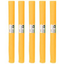 Article Rouleau de papier crépon jaune tournesol 50×250 cm – Lot de 5