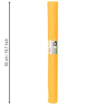 Article Papier crépon fleuriste crépon fleuriste jaune soleil 50×250cm 5 pièces