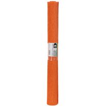 Article Rouleau de papier crêpon orange pour décoration florale 50x250 cm