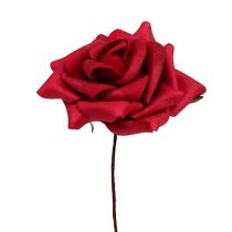 Rose mousse Ø7.5cm rouge 18pcs
