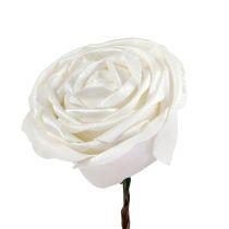 Mousse rose blanche avec nacre Ø10cm 6pcs