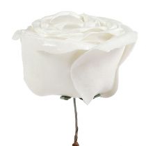 Mousse rose blanche avec nacre Ø10cm 6pcs