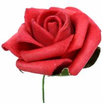 Article Rose en mousse Ø3,5cm différentes couleurs 48 pcs