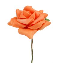 Rose mousse Ø7.5cm orange 18p