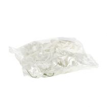 Article Rose en mousse blanche Ø15cm 4 pièces