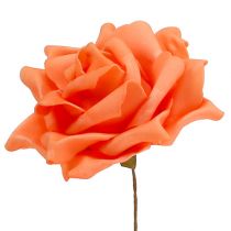 Article Roses en mousse orange Ø15cm 4pcs