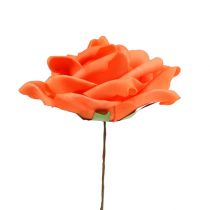 Article Roses en mousse orange Ø15cm 4pcs