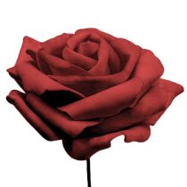 Rose mousse rouge Ø10cm 8pcs