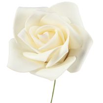 Article Roses en mousse Vanille Roses artificielles Ø6cm 27 pcs