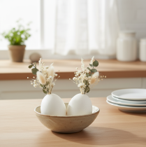 Article Œufs de poule blancs, 10 pièces