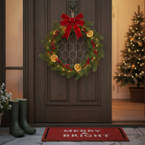 Article Anneaux décoratifs en métal et raphia, Ø 20 cm, lot de 4, décoration murale bohème, décoration de fenêtre