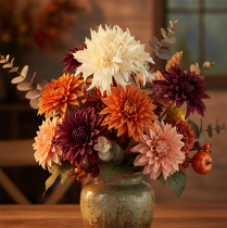 Article Dahlia artificiel crème 25.5cm 3pcs