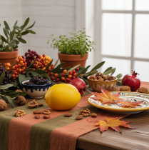 Article Citron artificiel décoratif méditerranéen Ø6,5cm 9cm