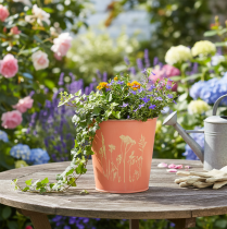 Article Pot de fleurs abricotier en métal Ø11,5 cm H11,5 cm