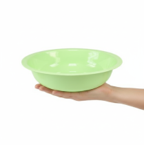 Article Coupe décorative en métal effet émail vert citron 25 cm