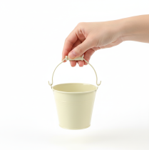Article Eimer avec anse en métal pastel Ø10cm H8cm - Lot de 10