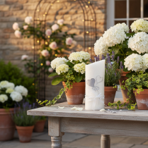 Article Bougie de mariage, bougie de mariage argentée, bougie blanche 210/85 mm