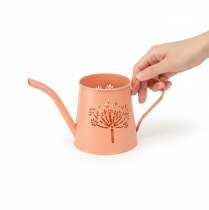 Article Arrosoirs décoratifs en métal, motif pissenlit orange, porte-bougies chauffe-plat, 12 cm, lot de 2