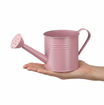 Article Arrosoir décoratif, pot de fleurs en métal rose, Ø 13,5 cm H 12,5 cm