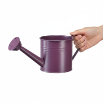Article Arrosoir décoratif, pot de fleurs en métal violet, Ø 13,5 cm H 12,5 cm