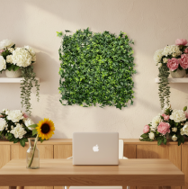 Article Tapis de Lierre Artificiel 60x60 cm Vert en Plastique pour Décoration Murale