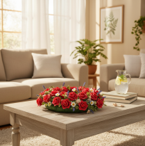Article Roses artificielles rouges en mousse avec tige 5 cm - Lot de 100
