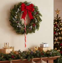 Article Zuckerstangen décoratives en plastique 60 cm rouge et blanc 3 pièces