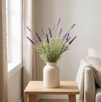 Article Bouquet de Lavande Artificielle Décorative 36 cm – Violet et Vert