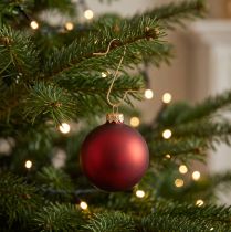 Article Crochets dorés pour décorations – Lot de 50 attaches pour boules et ornements de Noël