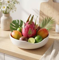 Article Draque Fruit Décoratif Artificiel Rose et Vert Ø8 cm x L15 cm