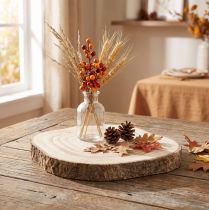 Article Rondin de bois Paulownia naturel Ø20-25 cm pour décoration